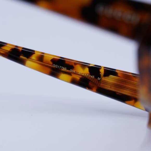 Gucci GG1779S 004 Sunglasses Brown Havana Cat Eye Frame, Brown Lenses main image 5